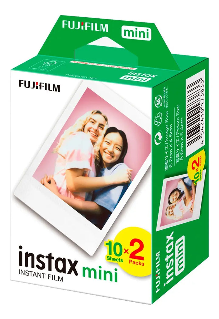 Fujifilm Instax Mini · 20 fotos · Marco blanco